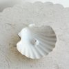 Online Coastal Clay Shell Incense Holder - Gloss White