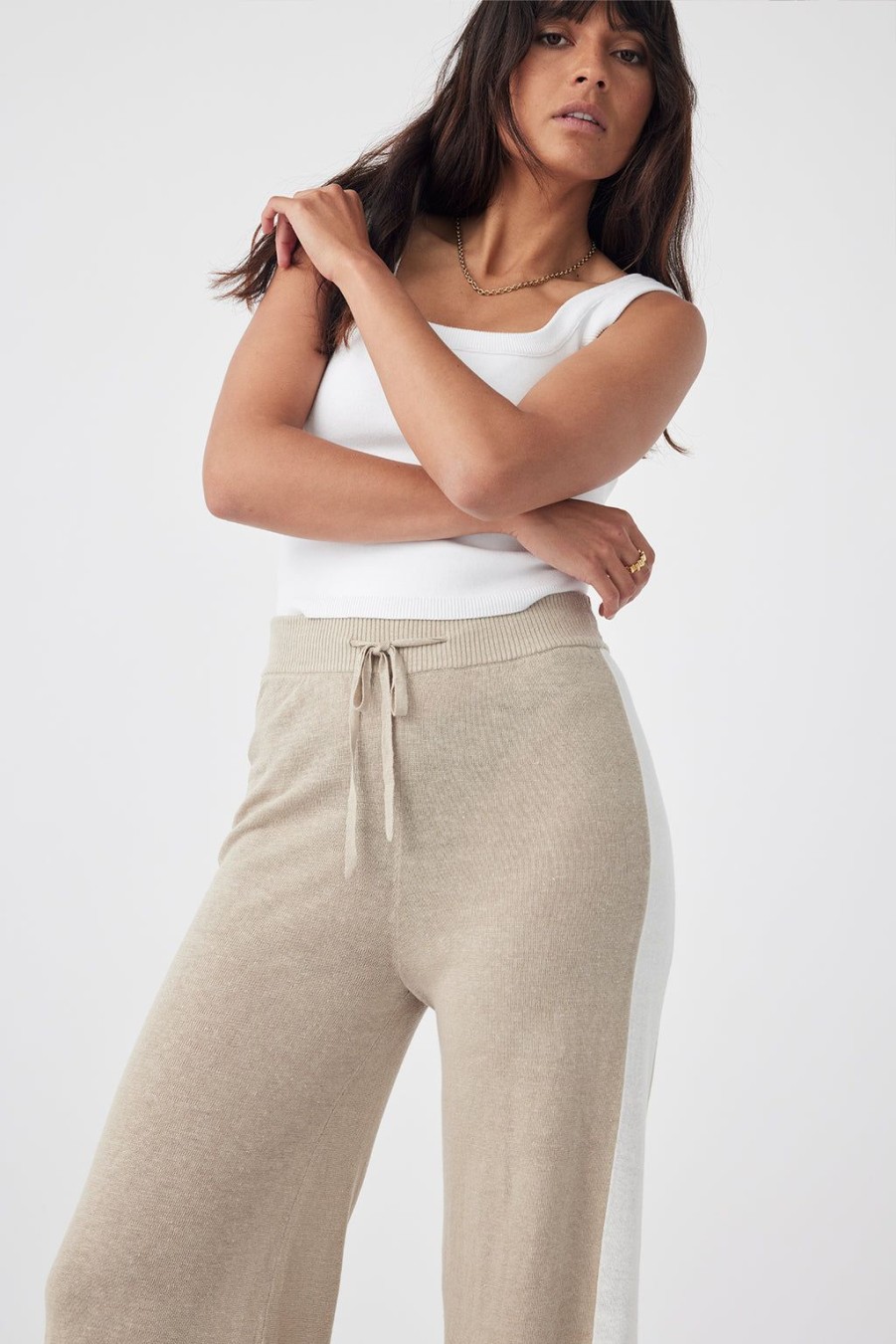 Hot Arcaa Movement Larri Pant - Taupe & Cream