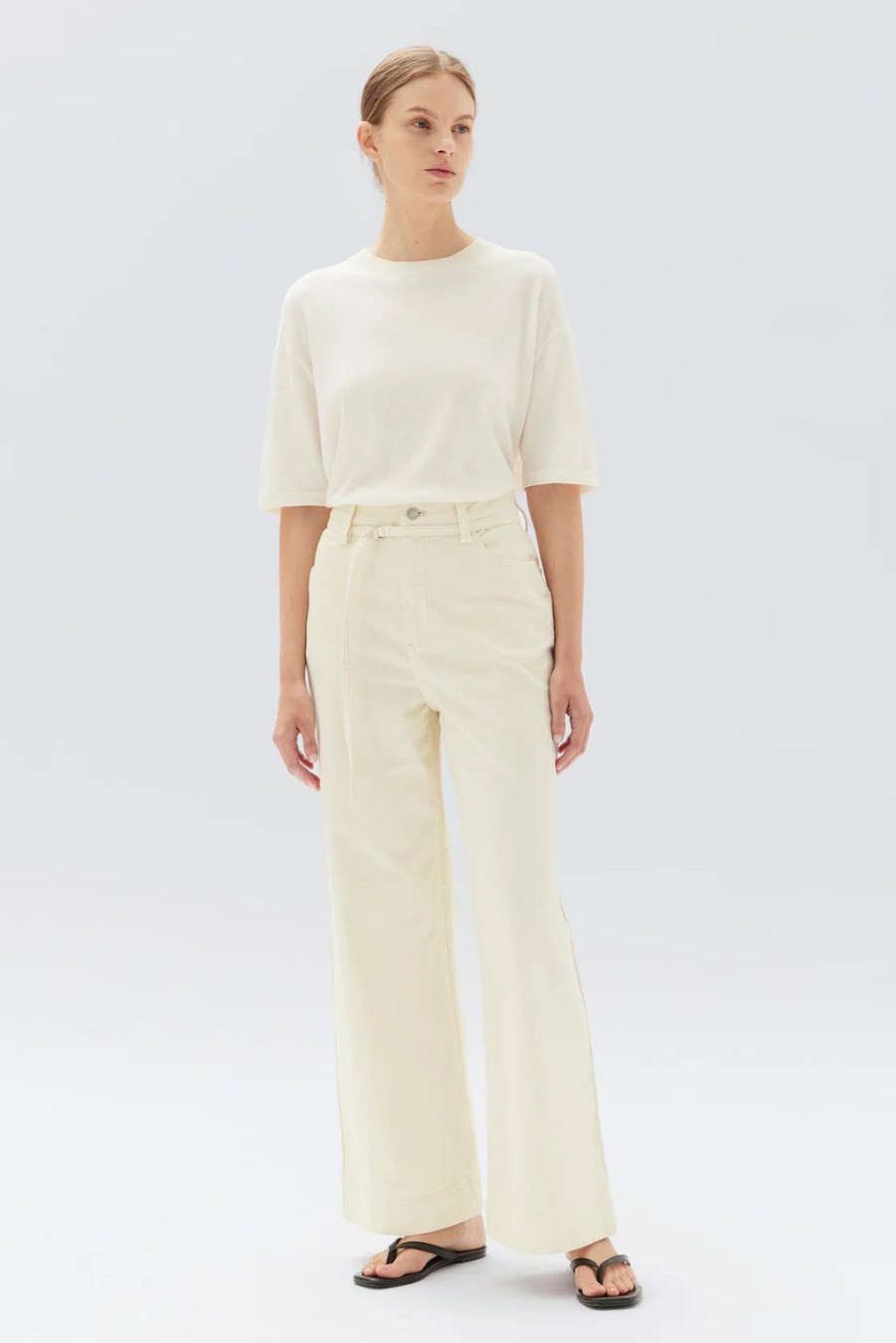 Best Assembly Label Jolene Cord Trouser - Stone