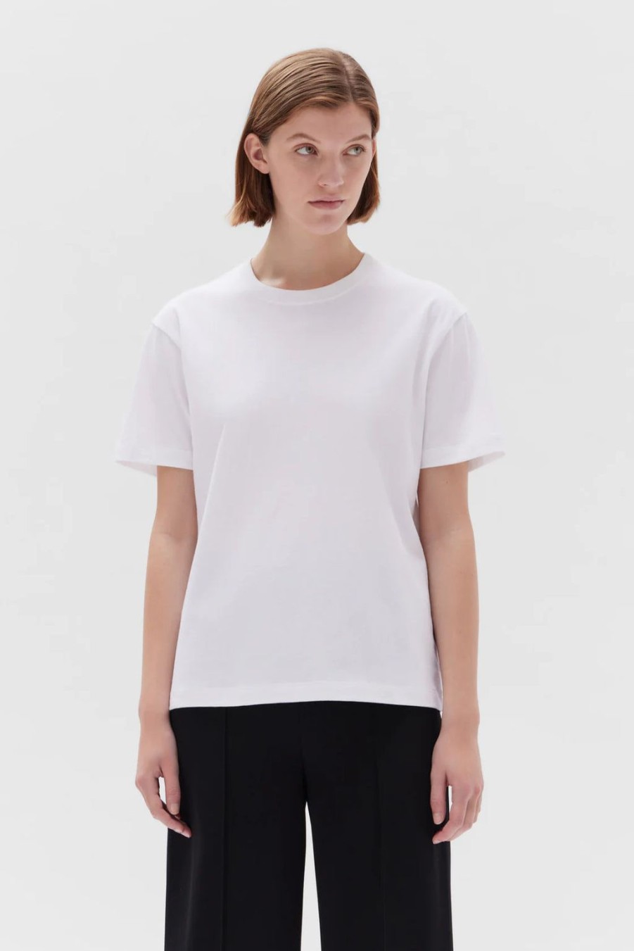 Online Assembly Label Women'S Organic Base Tee - White