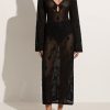 Hot Faithfull the Brand Serena Pointelle Knit Dress - Black