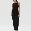 Online Assembly Label Samantha Knit Silk Blend Midi Dress - Black