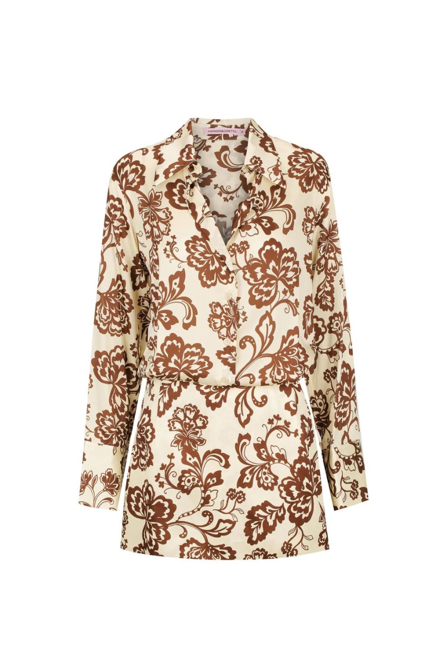 Online Hansen and Gretel Jerico Shirt Dress - Cream Chocolate Floral