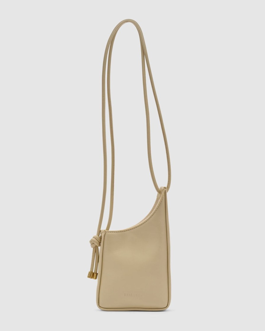 Clearance Brie Leon Tie Knot Mini Bag - Cashew