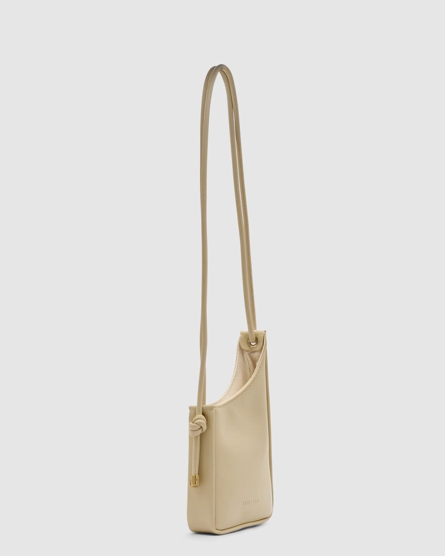 Clearance Brie Leon Tie Knot Mini Bag - Cashew