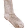 Online Golden Tribe Ribbed Bed Socks - Blush Marle