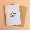 New Hello Petal Hello Baby Plantable Card