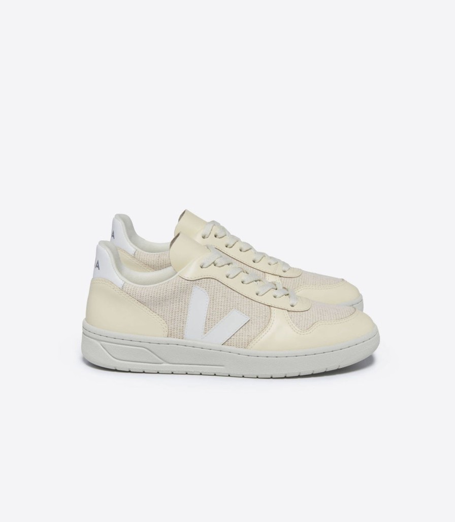 Hot Veja V-10 J-Mesh - Jute/White/Multico