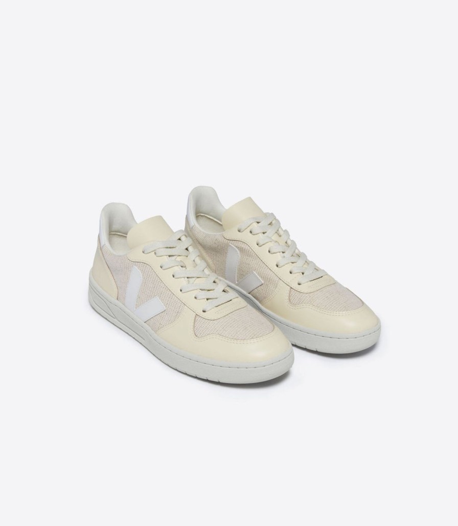 Hot Veja V-10 J-Mesh - Jute/White/Multico