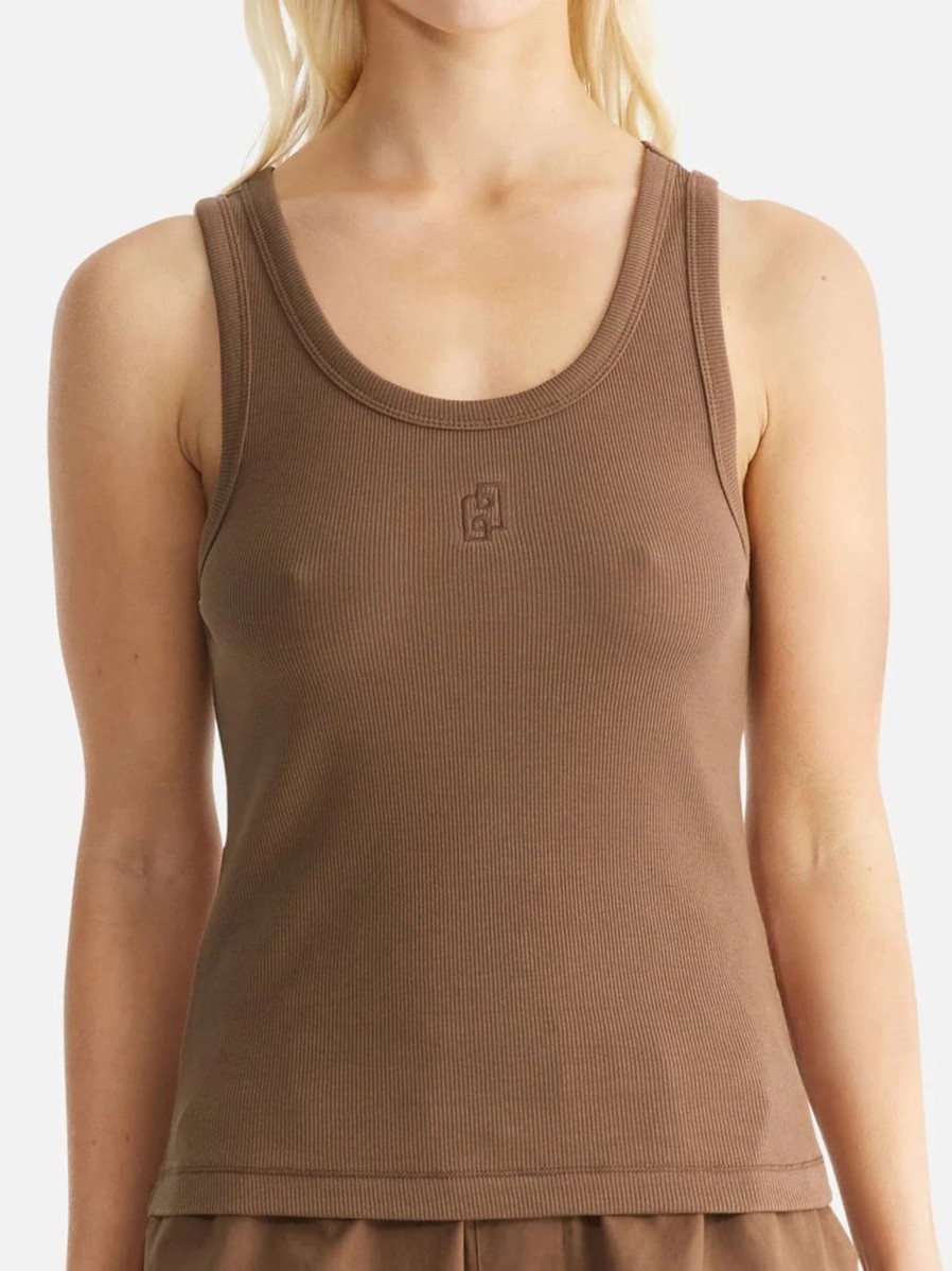 Best Ena Pelly Kendall Monogram Tank - Cocoa