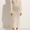 Clearance Faithfull the Brand Serena Pointelle Knit Dress - Off White