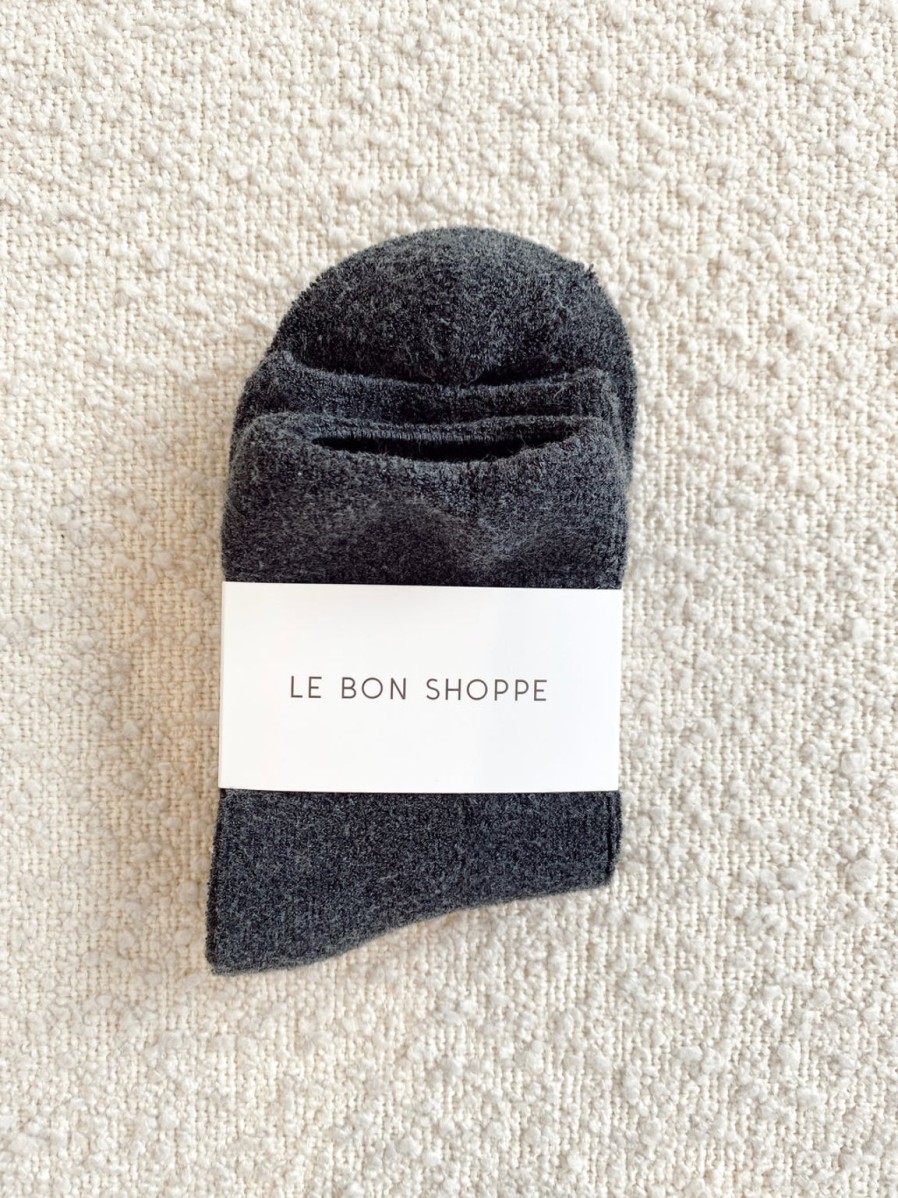 New Le Bon Shoppe Cloud Socks - Charcoal