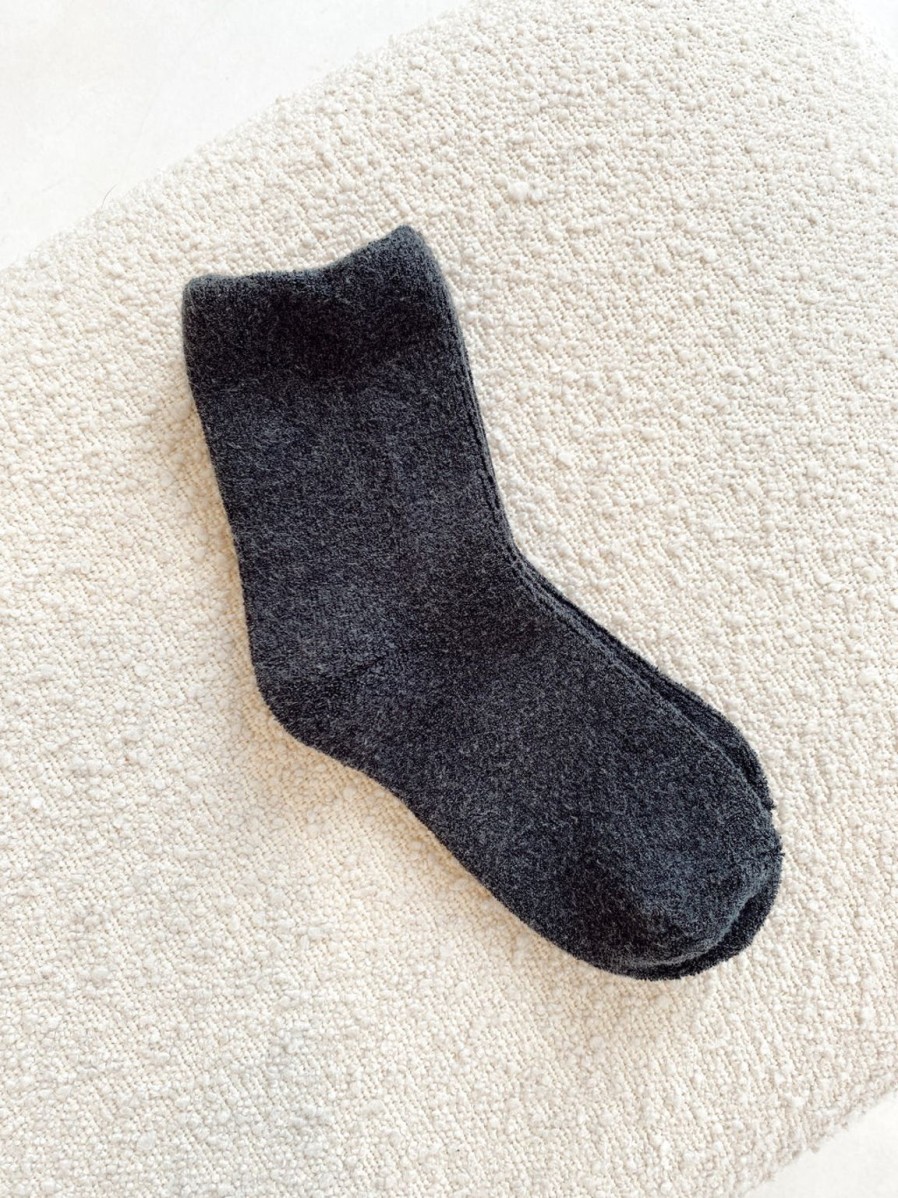 New Le Bon Shoppe Cloud Socks - Charcoal