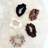 Clearance Golden Tribe Silk Scrunchie Pack - Natural