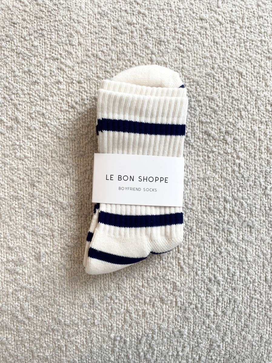 Best Le Bon Shoppe Boyfriend Striped Socks - Sailor Stripe