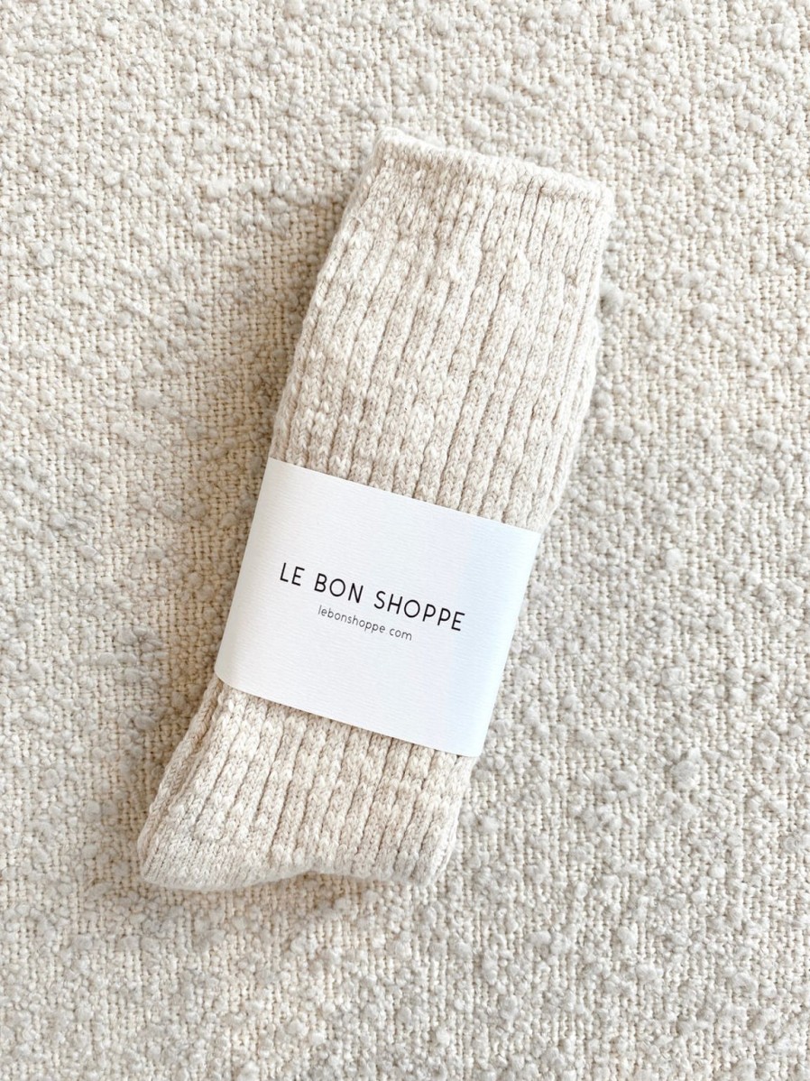 Hot Le Bon Shoppe Cottage Socks - Oatmeal