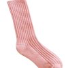 Wholesale Golden Tribe Ribbed Bed Socks - Musk