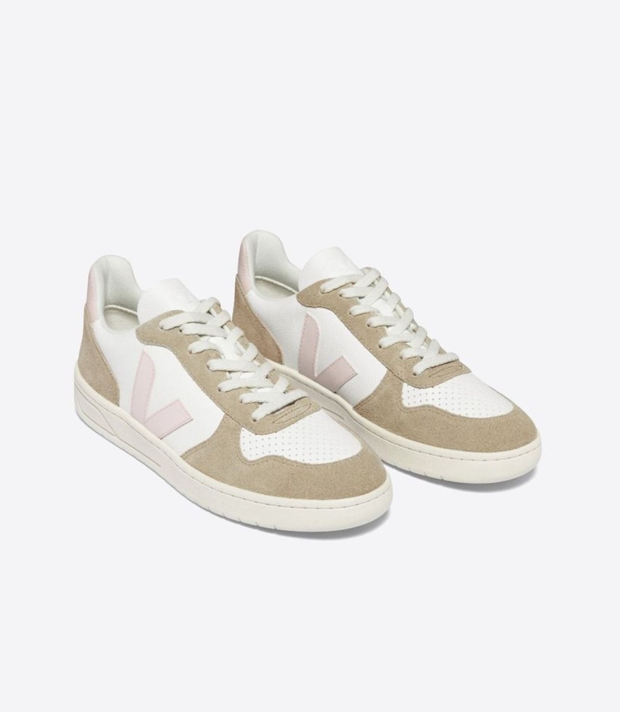 Clearance Veja V-10 - White/Sahara/Petale