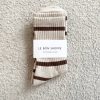 New Le Bon Shoppe Boyfriend Striped Socks - Flax Stripe