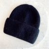 Hot Golden Tribe Essential Mohair Beanie - Black