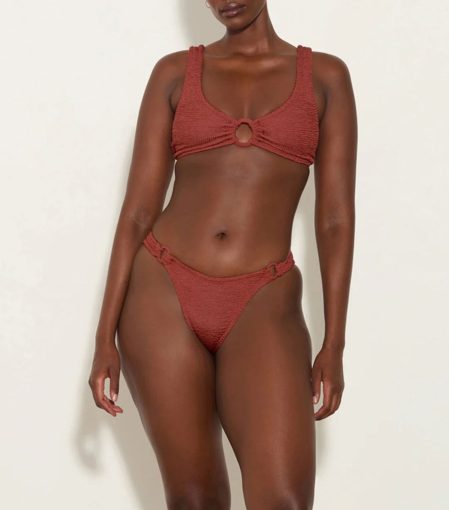 Best Hunza G Hallie Bikini - Metallic Rosewood