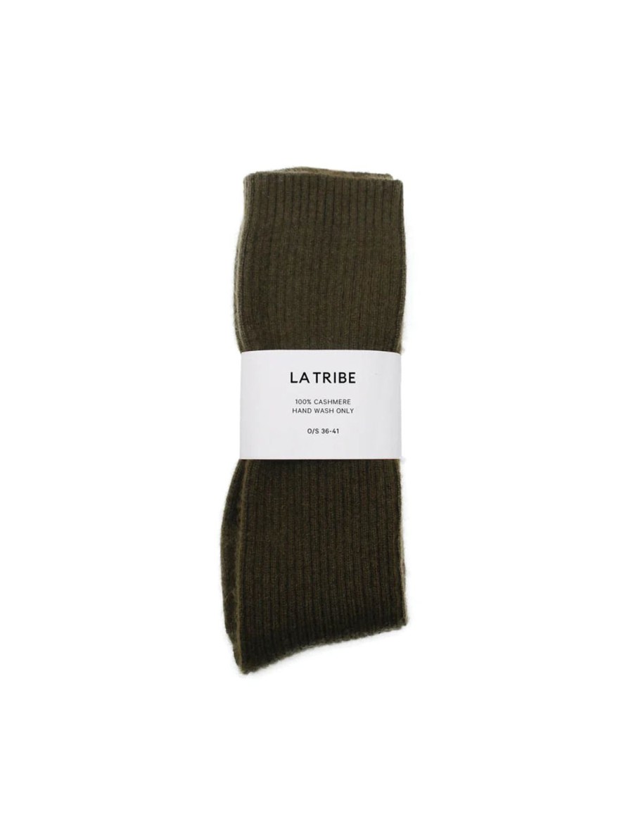 Clearance La Tribe Cashmere Bed Sock - Forest