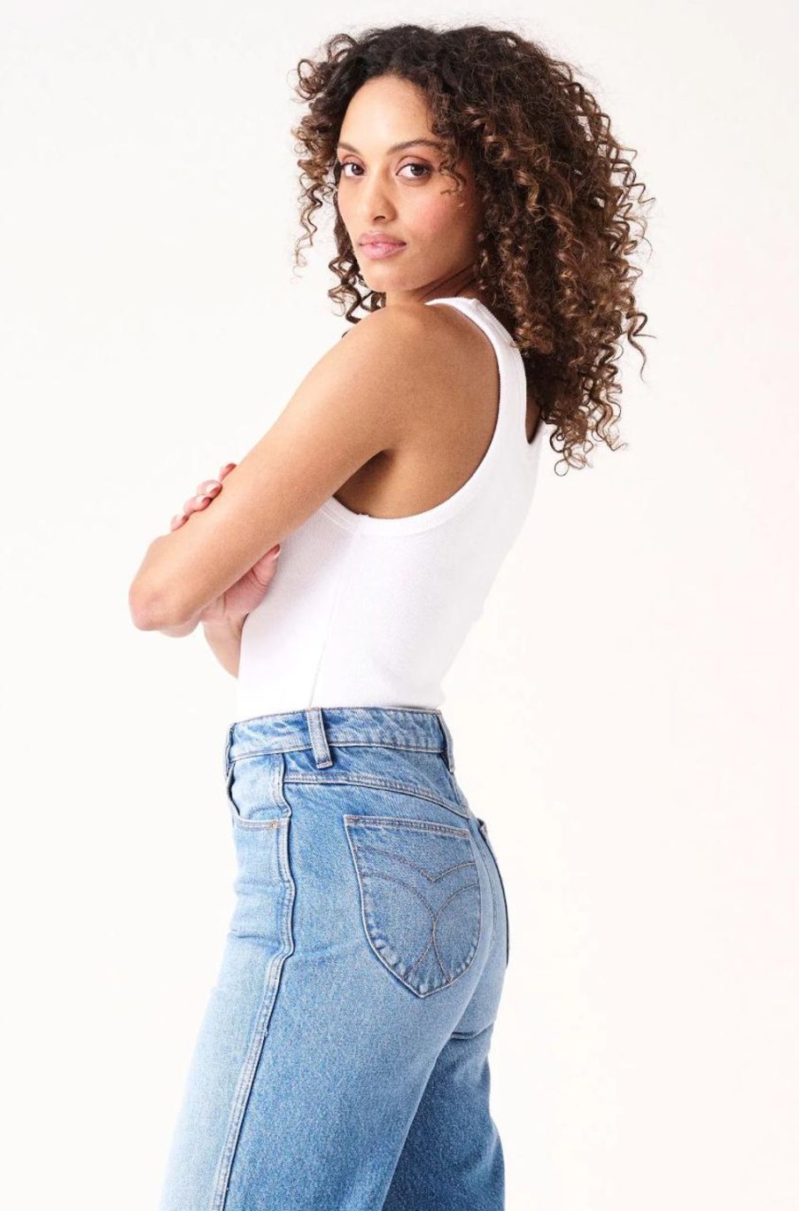 Online Rolla's Jeans Heavy Rib Toni Tank - Vintage White