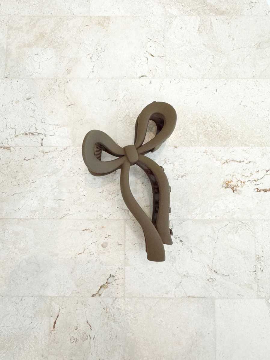 Best Golden Tribe Bow Clip - Matte Choc