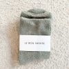 Clearance Le Bon Shoppe Cloud Socks - Matcha