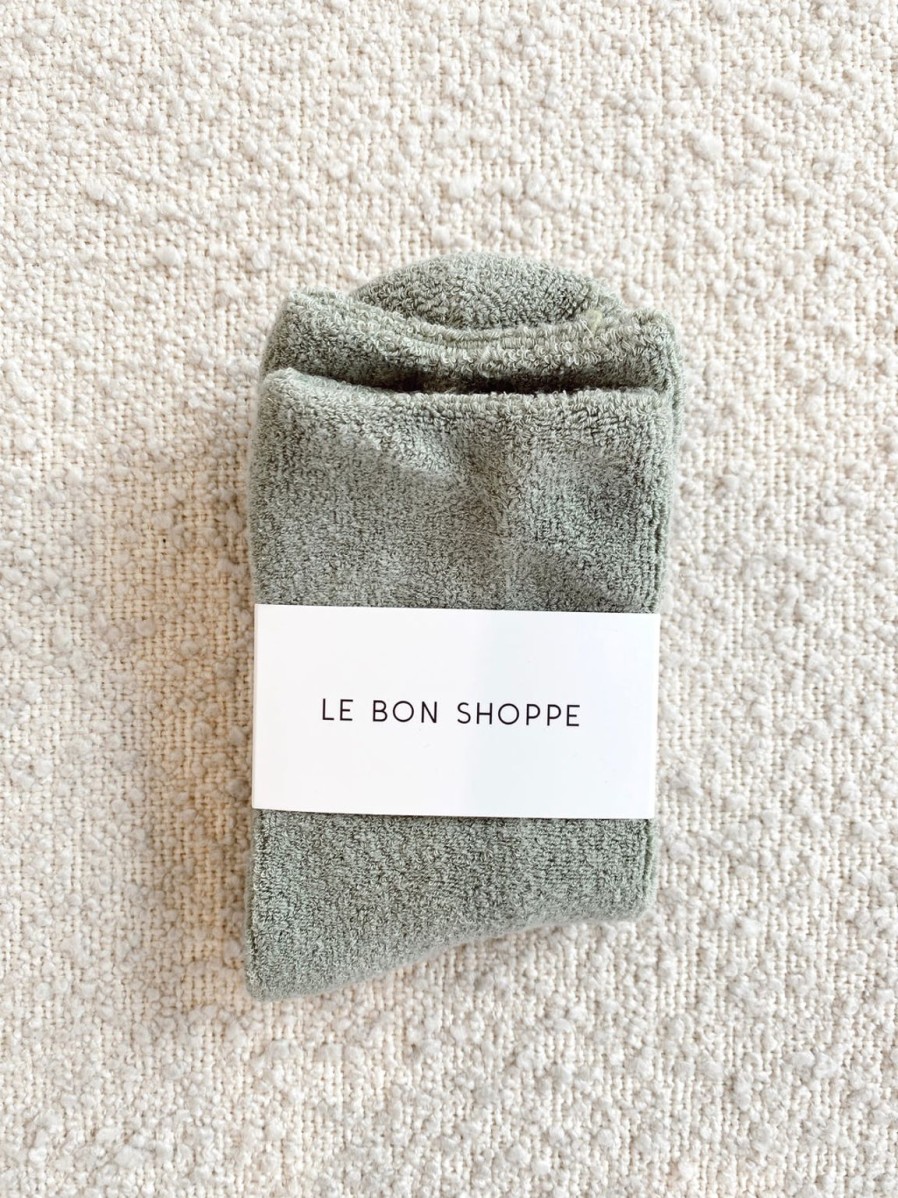 Clearance Le Bon Shoppe Cloud Socks - Matcha