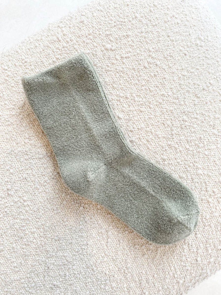 Clearance Le Bon Shoppe Cloud Socks - Matcha