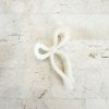 Clearance Golden Tribe Bow Clip - Matte Cream