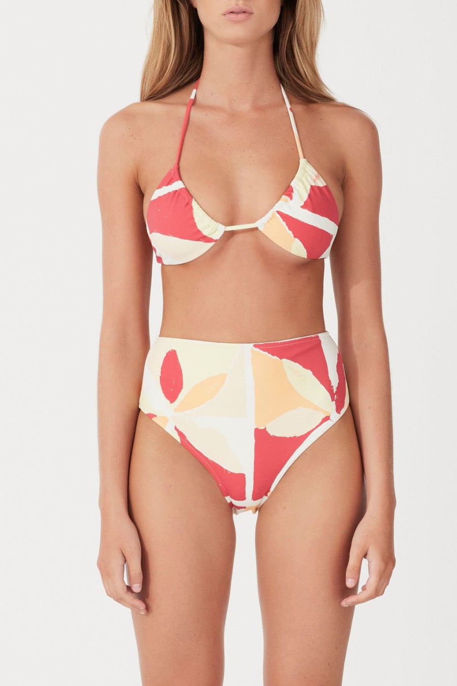 Clearance Zulu and Zephyr Waisted Full Brief - Sunset Tile