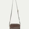 Wholesale Brie Leon Martina Camera Bag - Brunette Recycled Croc