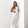 Clearance BLVD. the label Isla Knit Skirt - White