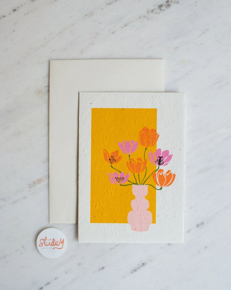 Hot Studio Y Creative Tulip Card