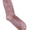 Hot Golden Tribe Ribbed Bed Socks - Lilac