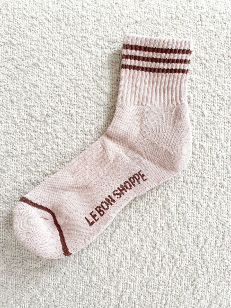 Hot Le Bon Shoppe Girlfriend Socks - Bellini Stripe