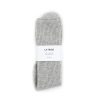 Best La Tribe Cashmere Bed Sock - Grey Marle