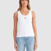 Best Ena Pelly Kendall Monogram Tank - White