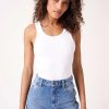 Wholesale Rolla's Jeans Heavy Rib Toni Tank - Vintage White