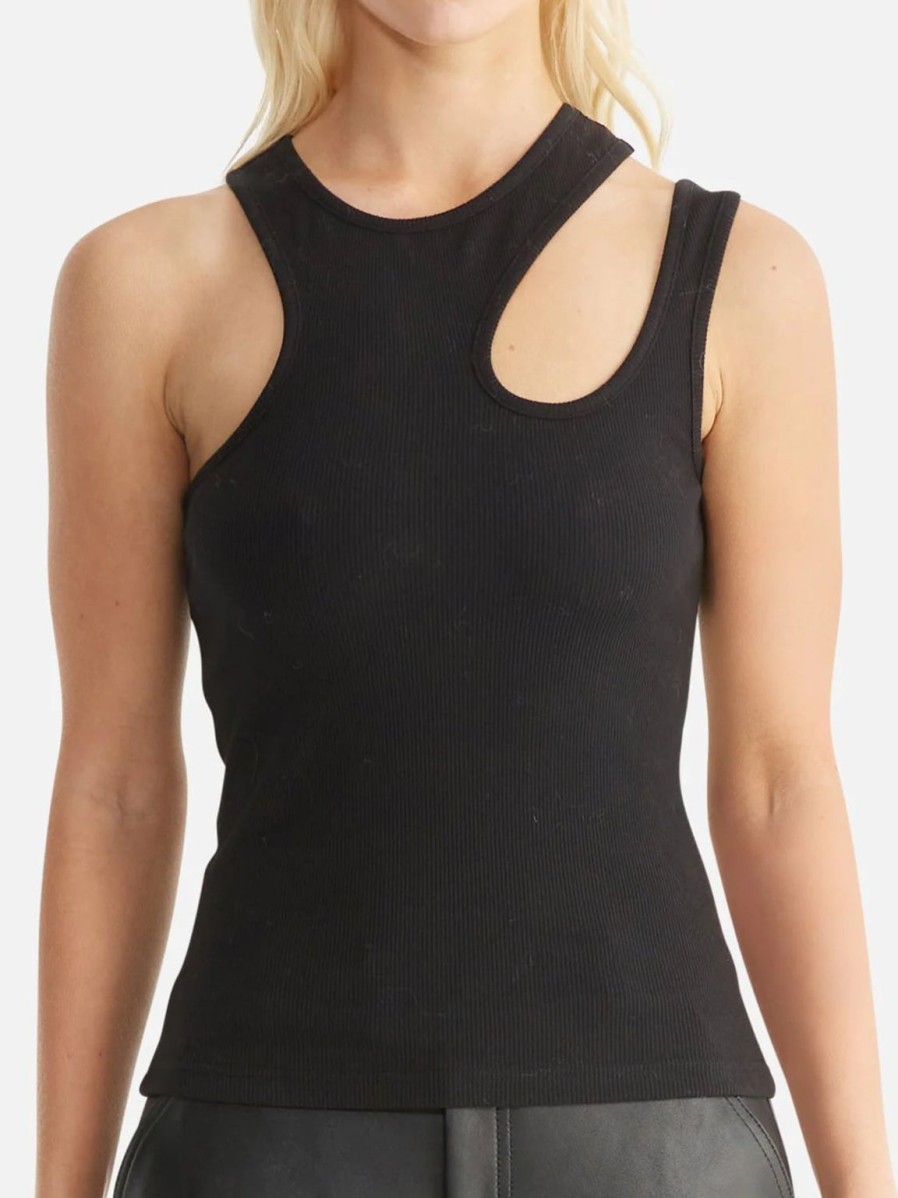 Online Ena Pelly Dixon Cut Out Tank - Black