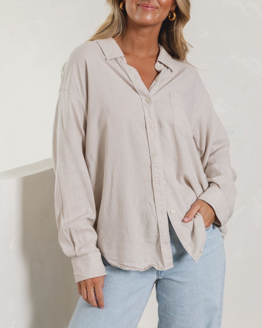 Wholesale BLVD. the label Vacanza Shirt - Natural