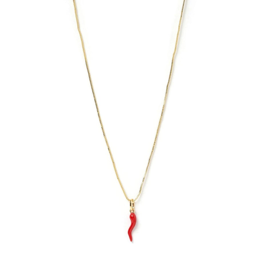 Hot Arms of Eve Cornicello Red Charm Necklace