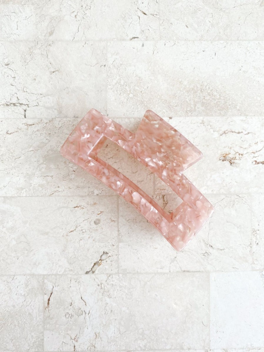 New Golden Tribe Portsea Clip- Pink Marble