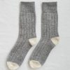 Online Le Bon Shoppe Classic Cashmere Socks - Grey Melange