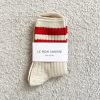 Hot Le Bon Shoppe Her Varsity Socks - Red