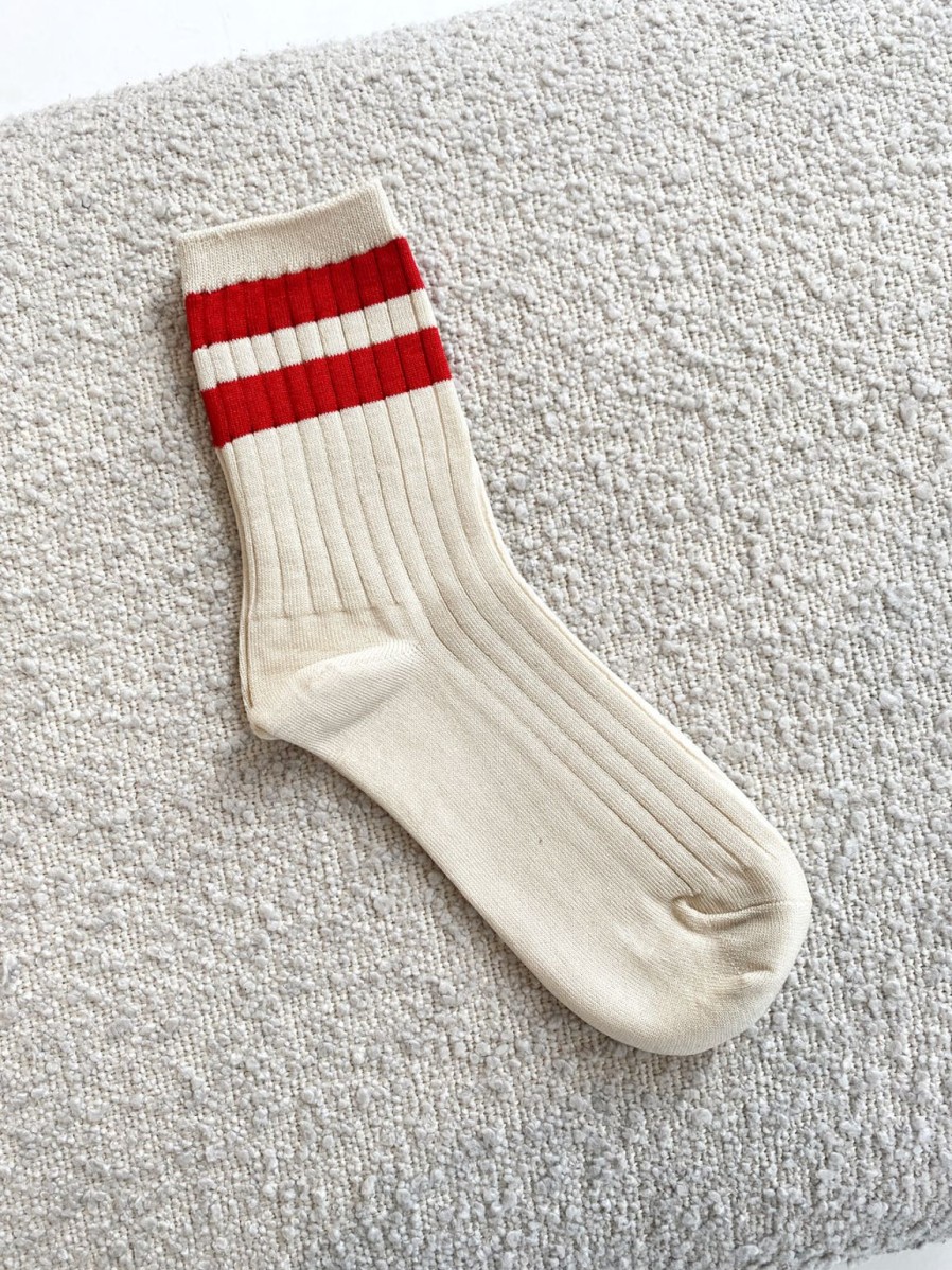 Hot Le Bon Shoppe Her Varsity Socks - Red