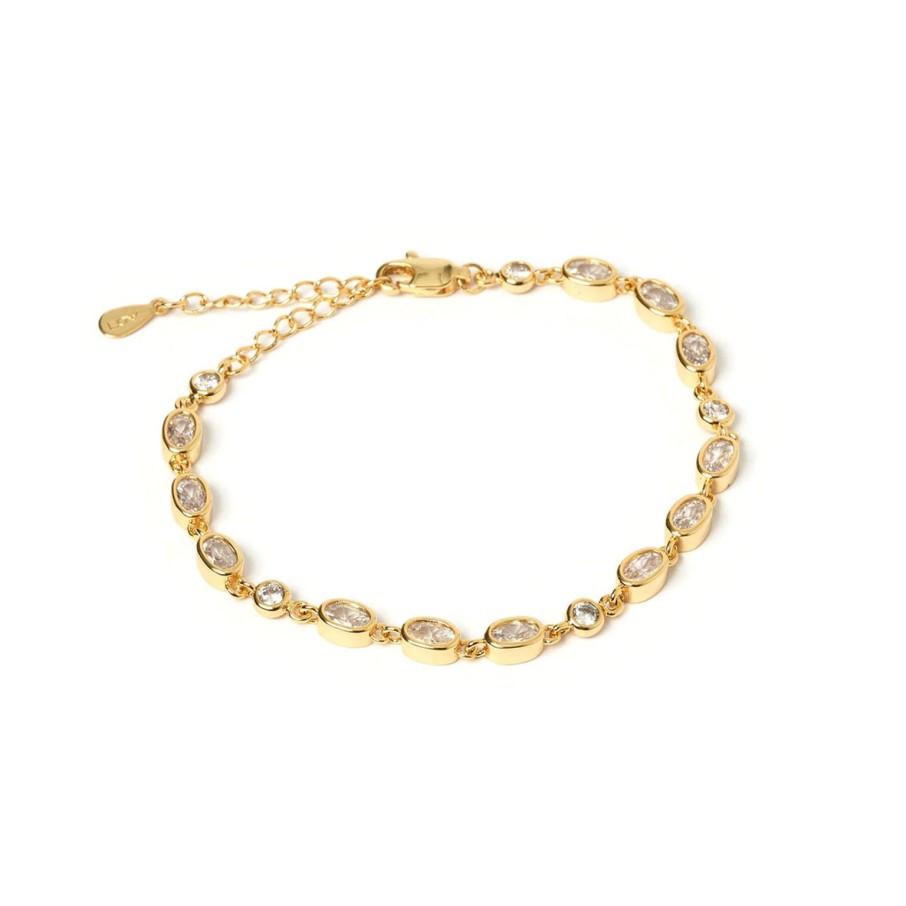 Online Arms of Eve Isadora Gold Bracelet - Stone