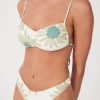 Best Zulu and Zephyr Aloe Flower Ruched Tie Bralette